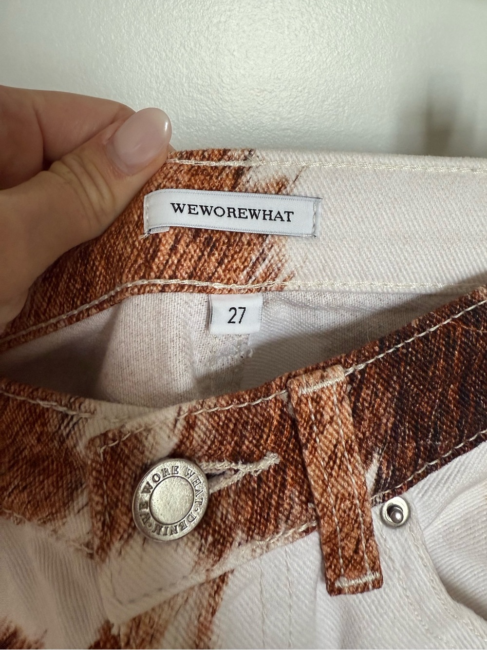 We Wore What Cow Print Jeans - Picture 2 of 4